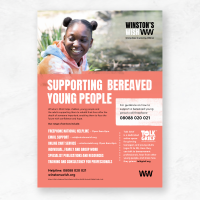 Supporting Bereaved Young People poster